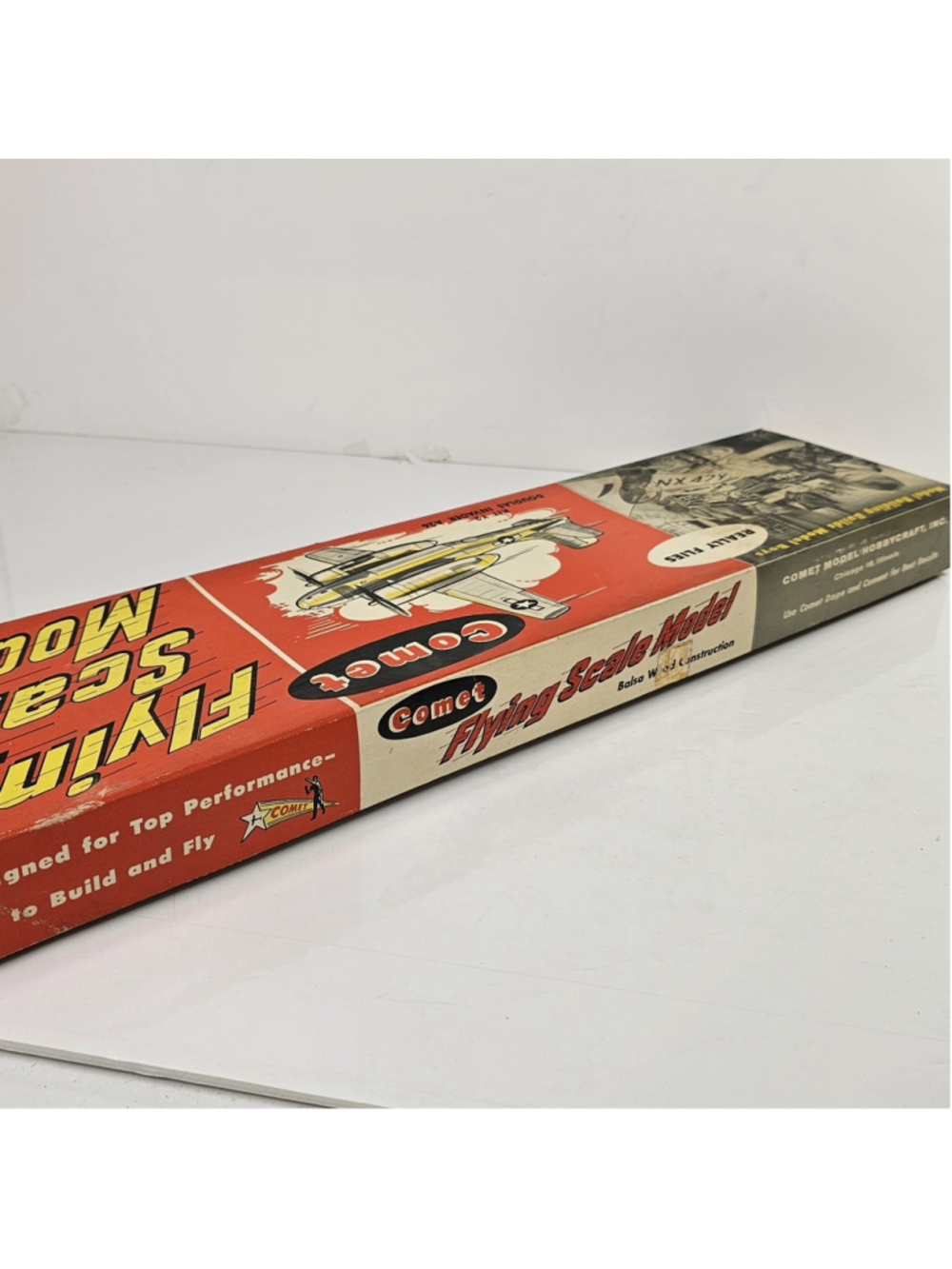 Vintage Comet Douglas Invader A-26 Flying Scale Balsa Model Kit Y2:129 Started - Picture 16 of 16